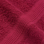 Toallas de baño FROGN 10 uds burdeos 30x30 cm 360 g/m²