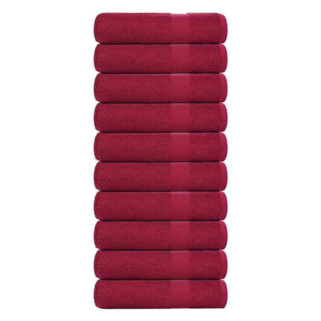 Toallas de mano FROGN 10 uds antracita 50x100 cm 360 g/m²