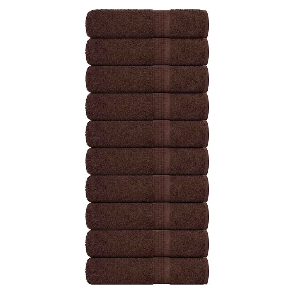 Toallas de mano FROGN 10 uds antracita 50x100 cm 360 g/m²