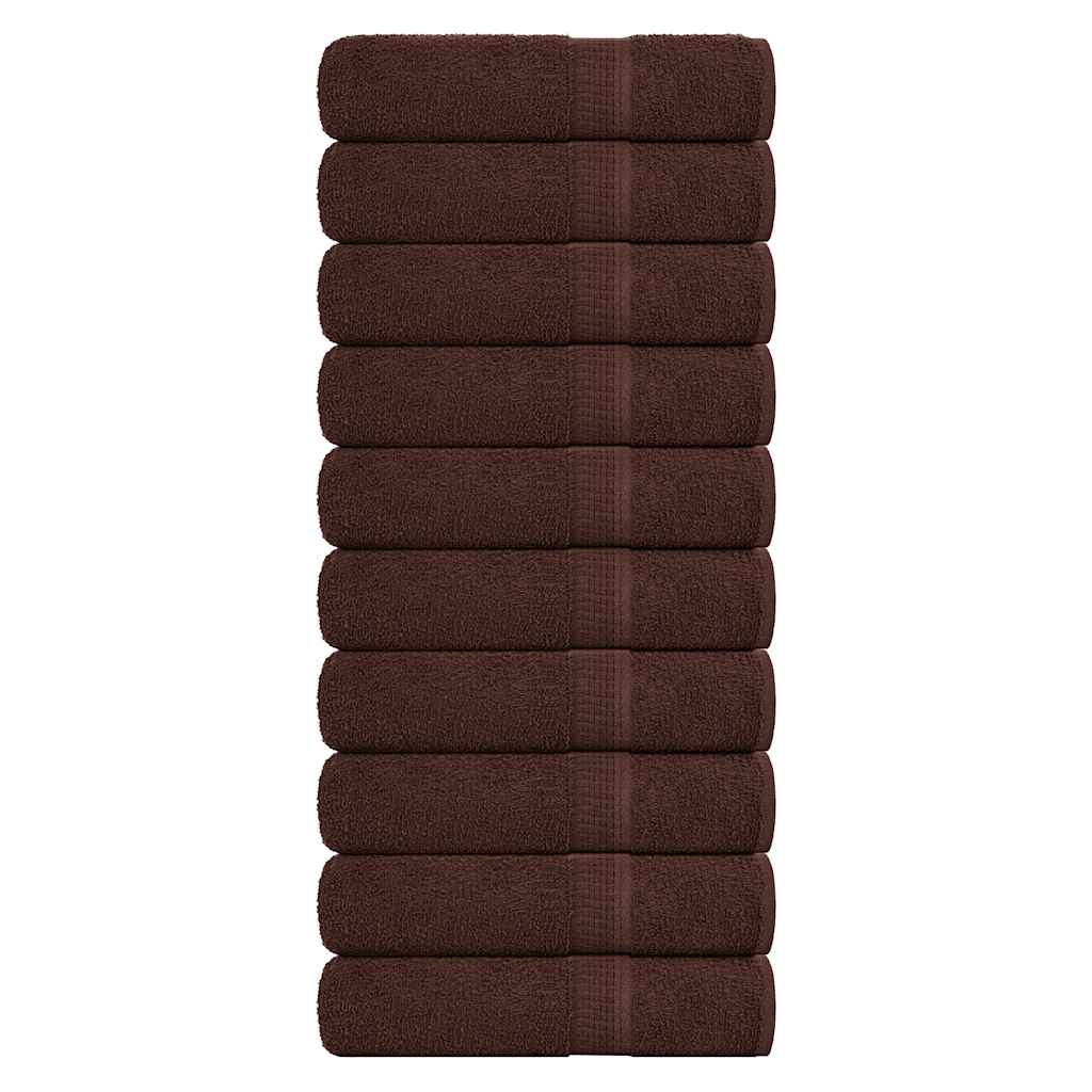 Toallas de baño FROGN 10 uds antracita 100x150 cm 360 g/m²