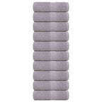 Toallas de baño FROGN 10 uds burdeos 30x30 cm 360 g/m²