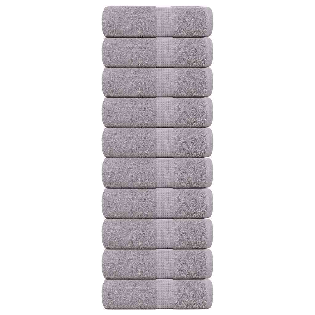 Toallas de baño FROGN 10 uds burdeos 30x30 cm 360 g/m²