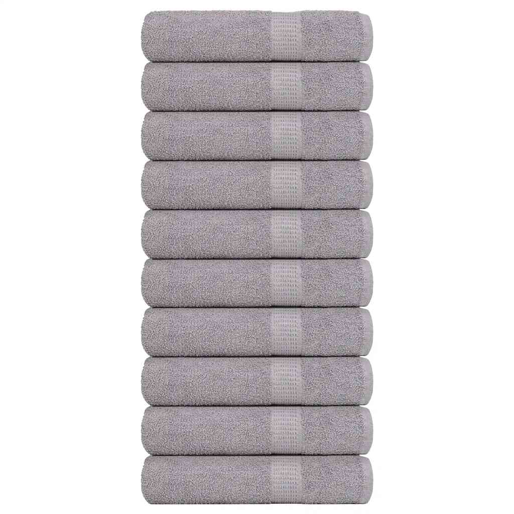 Toallas de mano FROGN 10 uds antracita 50x100 cm 360 g/m²