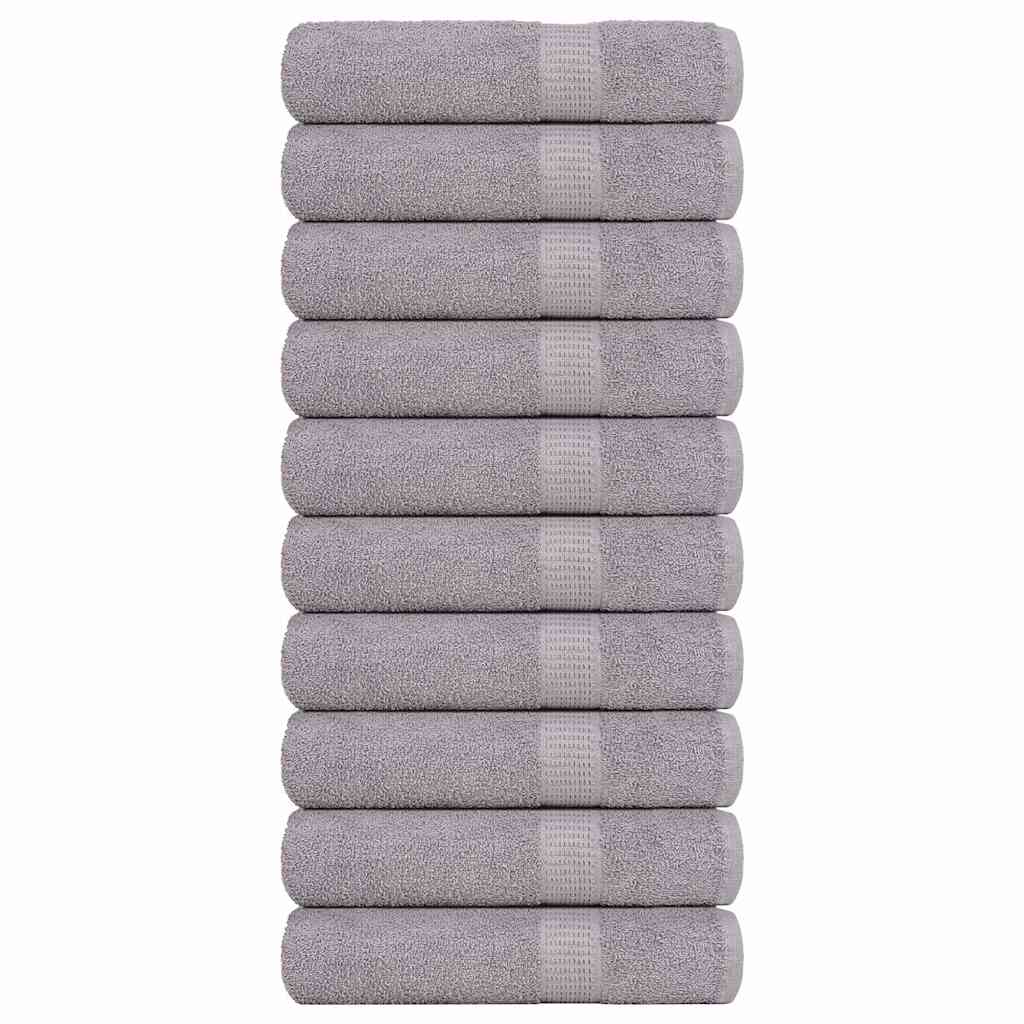 Toallas de baño FROGN 10 uds antracita 100x150 cm 360 g/m²
