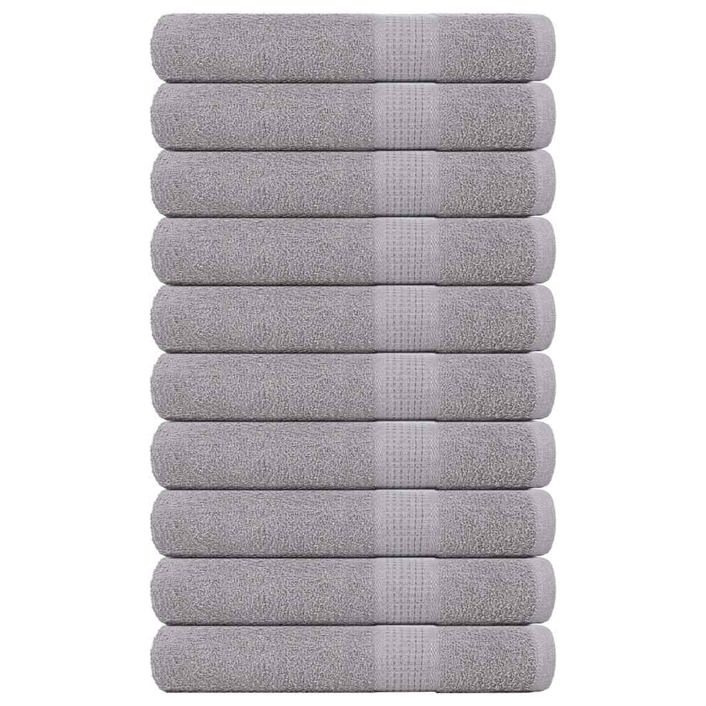Toallas FROGN 10 uds antracita 100x200 cm 360 g/m²