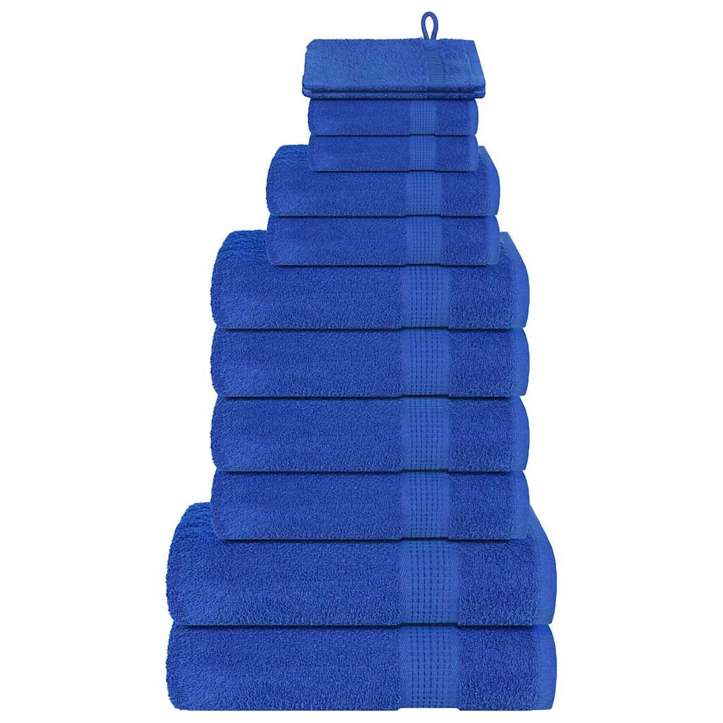 Juego de toallas FROGN 12 piezas azul 360 g/m²