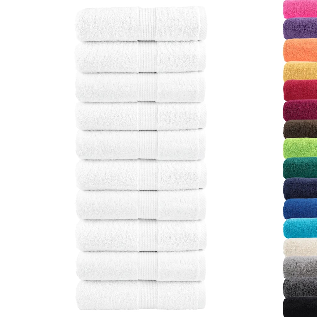 Toallas premium SOLUND 50 uds blanco 15x21 cm 600 gsm