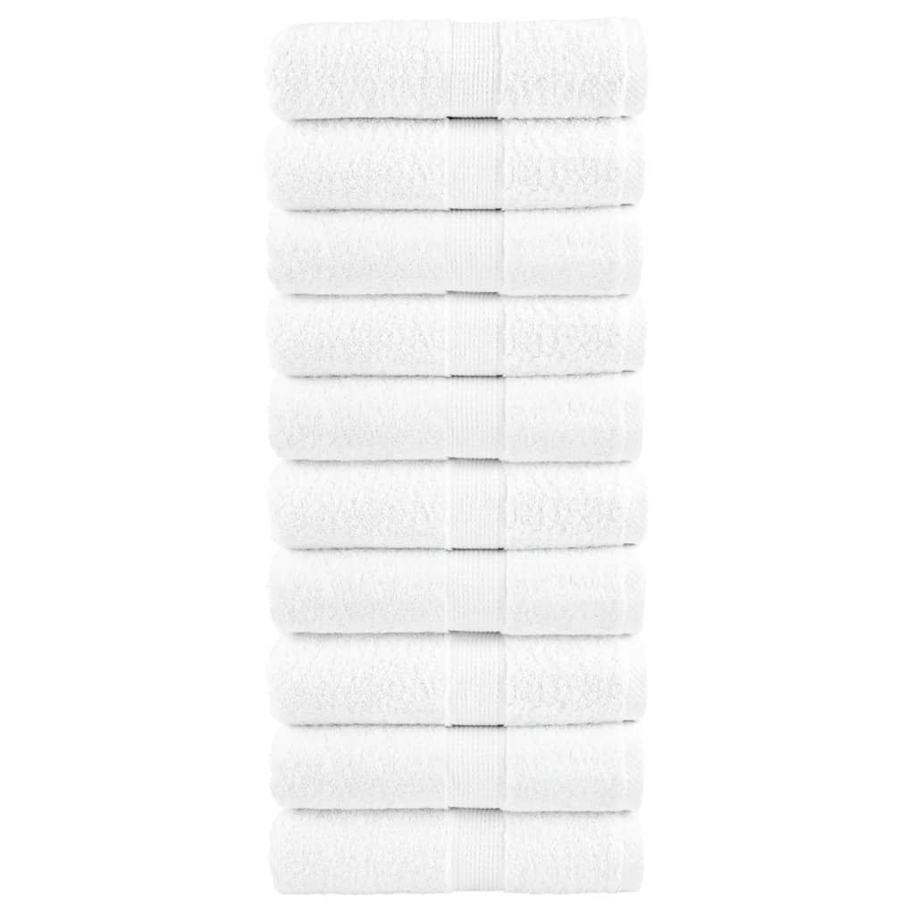 Toallas de baño premium SOLUND 10 uds antracita 30x30 cm 600 g/m²