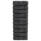 Toalhas de banho premium SOLUND 10 unidades antracite 30x30 cm 600 g/m²