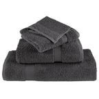 Toallas de baño premium SOLUND 10 uds antracita 30x30 cm 600 g/m²