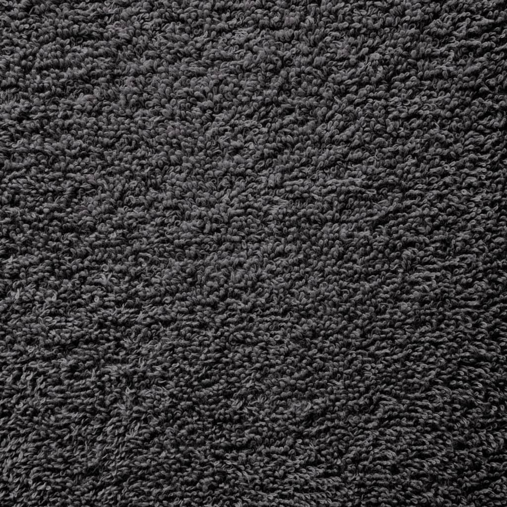 Toallas de baño premium SOLUND 10 uds antracita 30x30 cm 600 g/m²