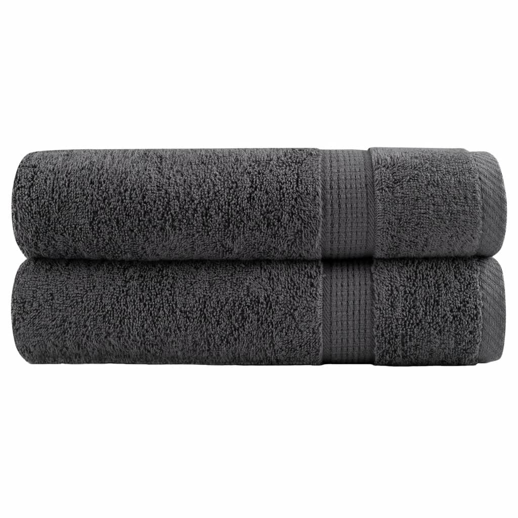 Toallas de mano FROGN 10 uds antracita 50x100 cm 360 g/m²