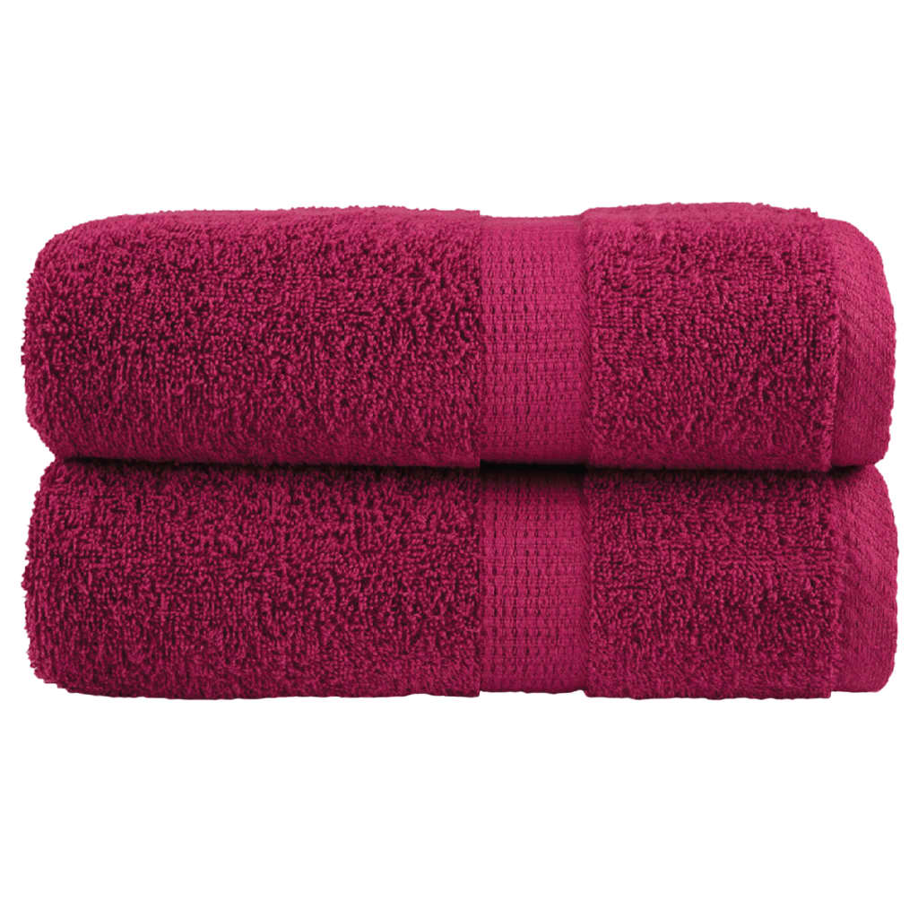 Toallas de baño premium SOLUND 10 uds antracita 30x30 cm 600 g/m²
