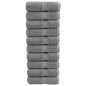 Toalhas de banho premium SOLUND 10 unidades antracite 30x30 cm 600 g/m²