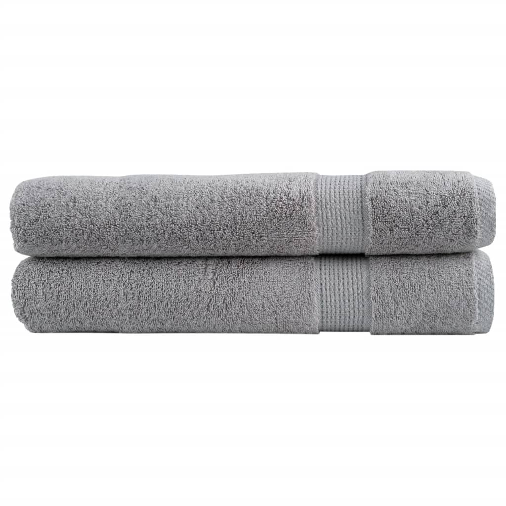 Toallas FROGN 10 uds antracita 100x200 cm 360 g/m²