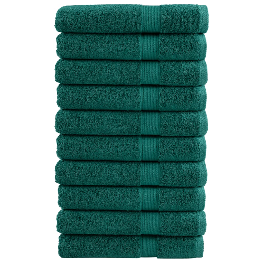 Toallas de sauna FROGN 10 uds azul 80x200 cm 360 g/m²