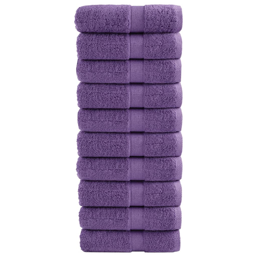 Toallas de baño FROGN 10 uds burdeos 30x30 cm 360 g/m²