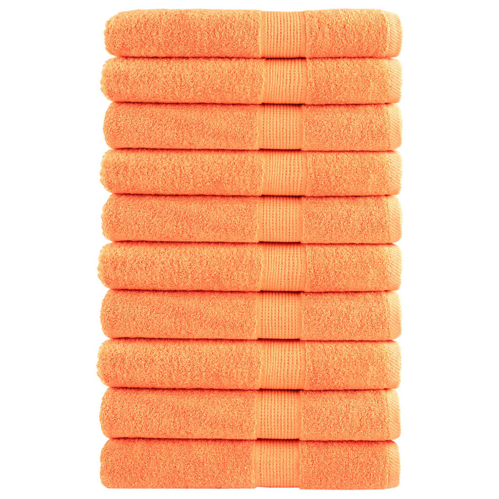 Toallas FROGN 10 uds antracita 100x200 cm 360 g/m²