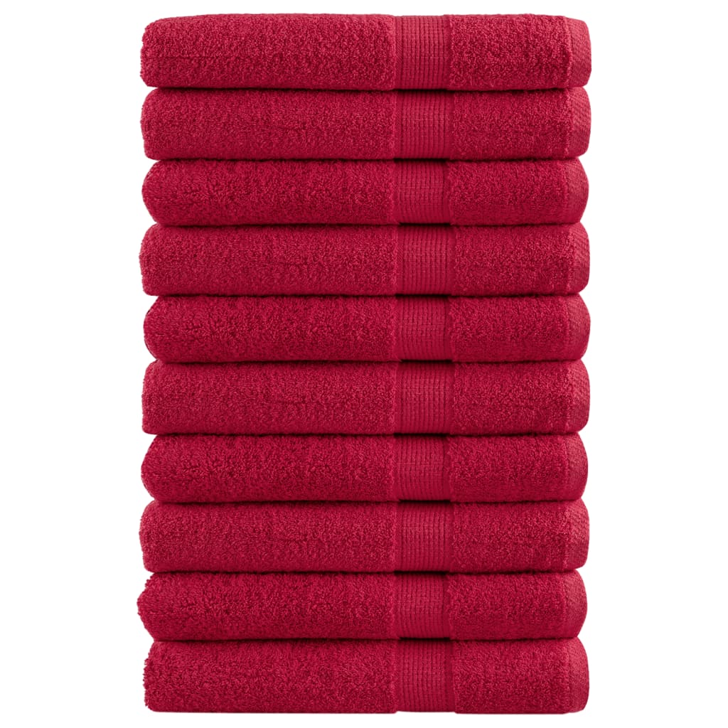 Toallas FROGN 10 uds antracita 100x200 cm 360 g/m²