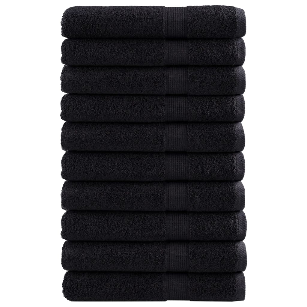 Toallas FROGN 10 uds antracita 100x200 cm 360 g/m²