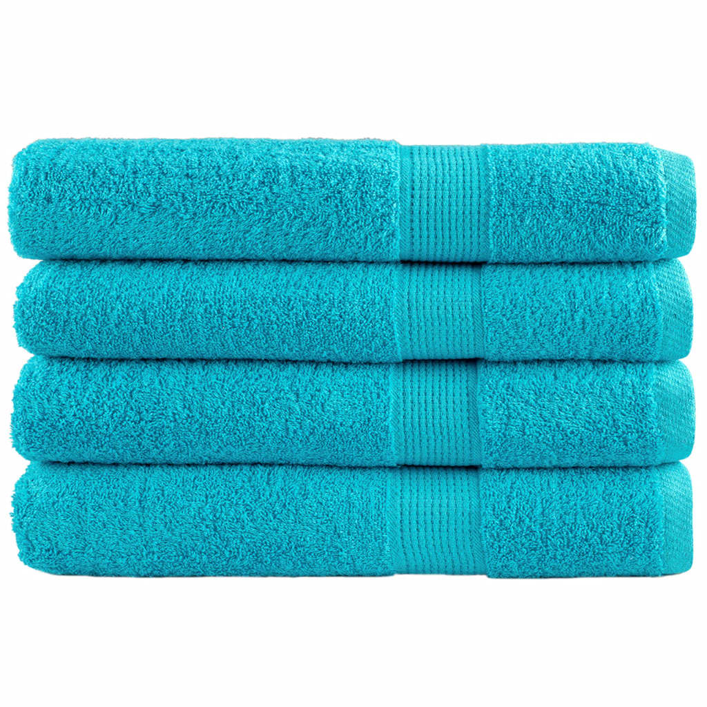 Toallas de sauna FROGN 10 uds azul 80x200 cm 360 g/m²