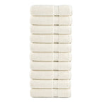 Toallas de ducha FROGN 10 uds blanco 70x140 cm 360 g/m²