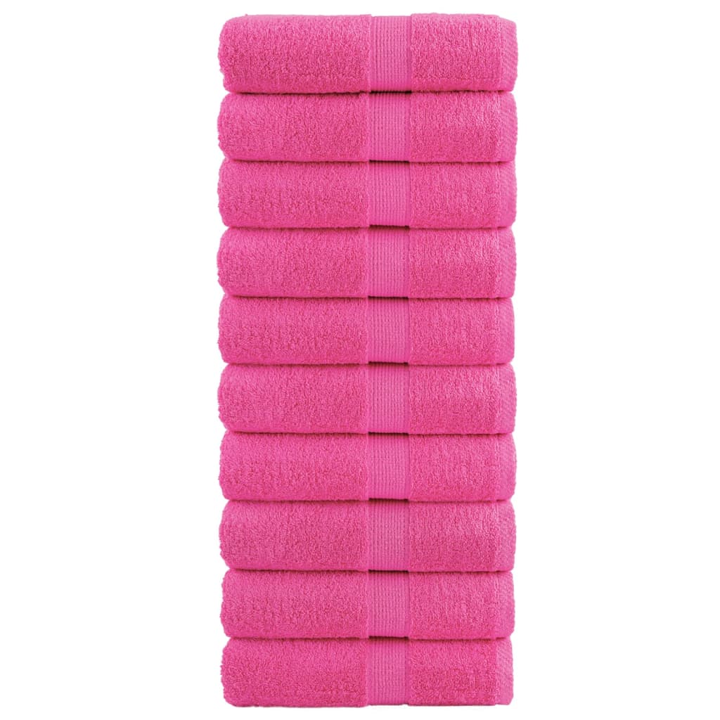Toallas de baño FROGN 10 uds burdeos 30x30 cm 360 g/m²