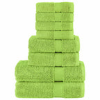 Juego de toallas premium SOLUND 12 uds verde 600 gsm