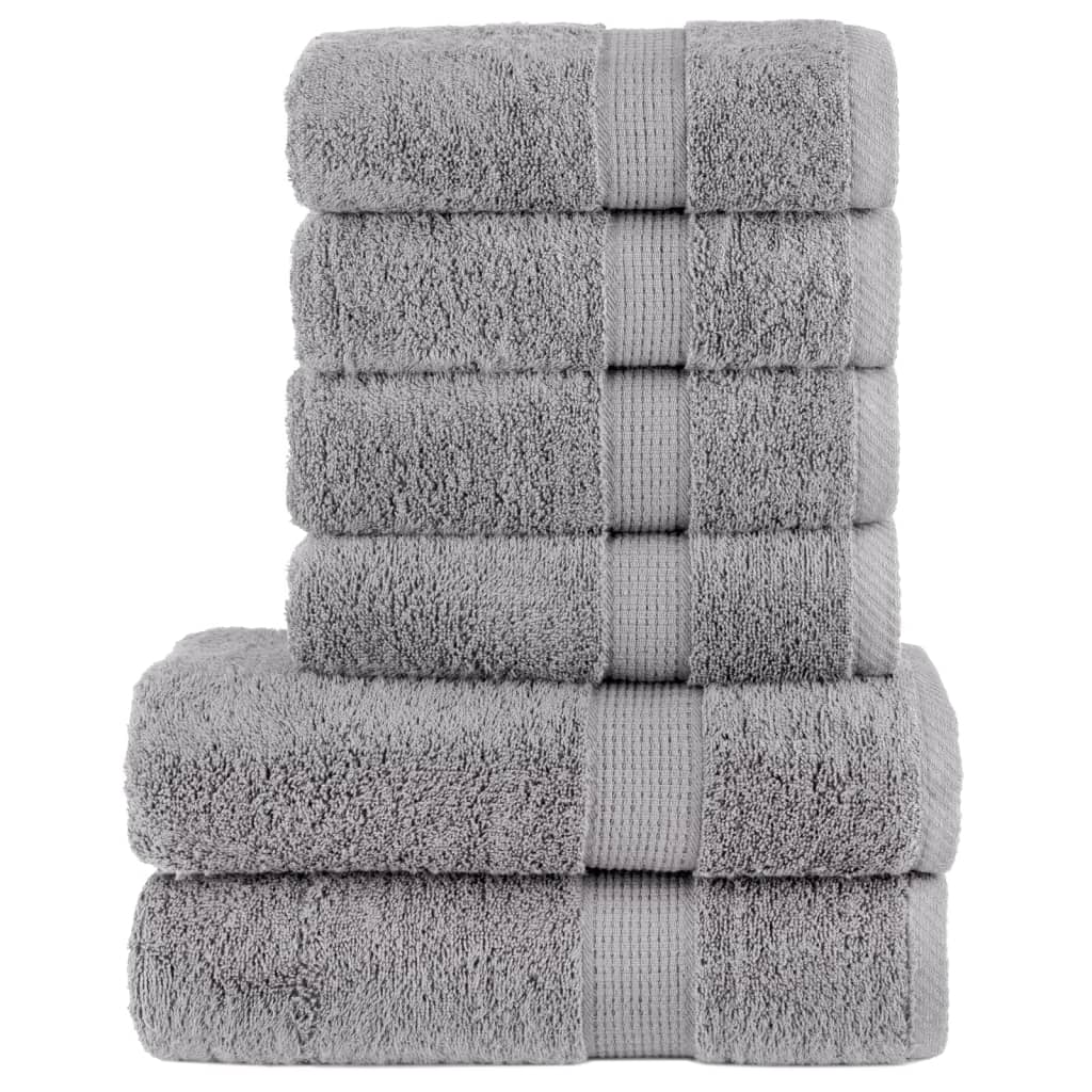 Juego de toallas premium SOLUND 6 uds verde manzana 600 gsm