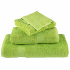 Juego de toallas premium SOLUND 6 uds verde manzana 600 gsm