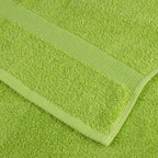Juego de toallas premium SOLUND 6 uds verde manzana 600 gsm