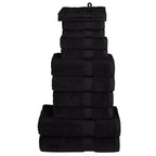 Juego de toallas premium SOLUND 12 uds verde 600 gsm