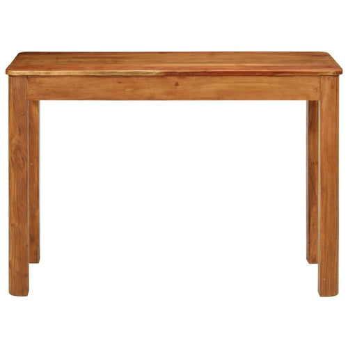 Solid acacia wood dining table 110x55x76 cm