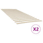 Bed slat replacements with 34 slats (2 units, 100 x 200 cm)