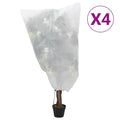 Cubierta para plantas con cordón 4 uds 70 g/m² 0,8x0,8m