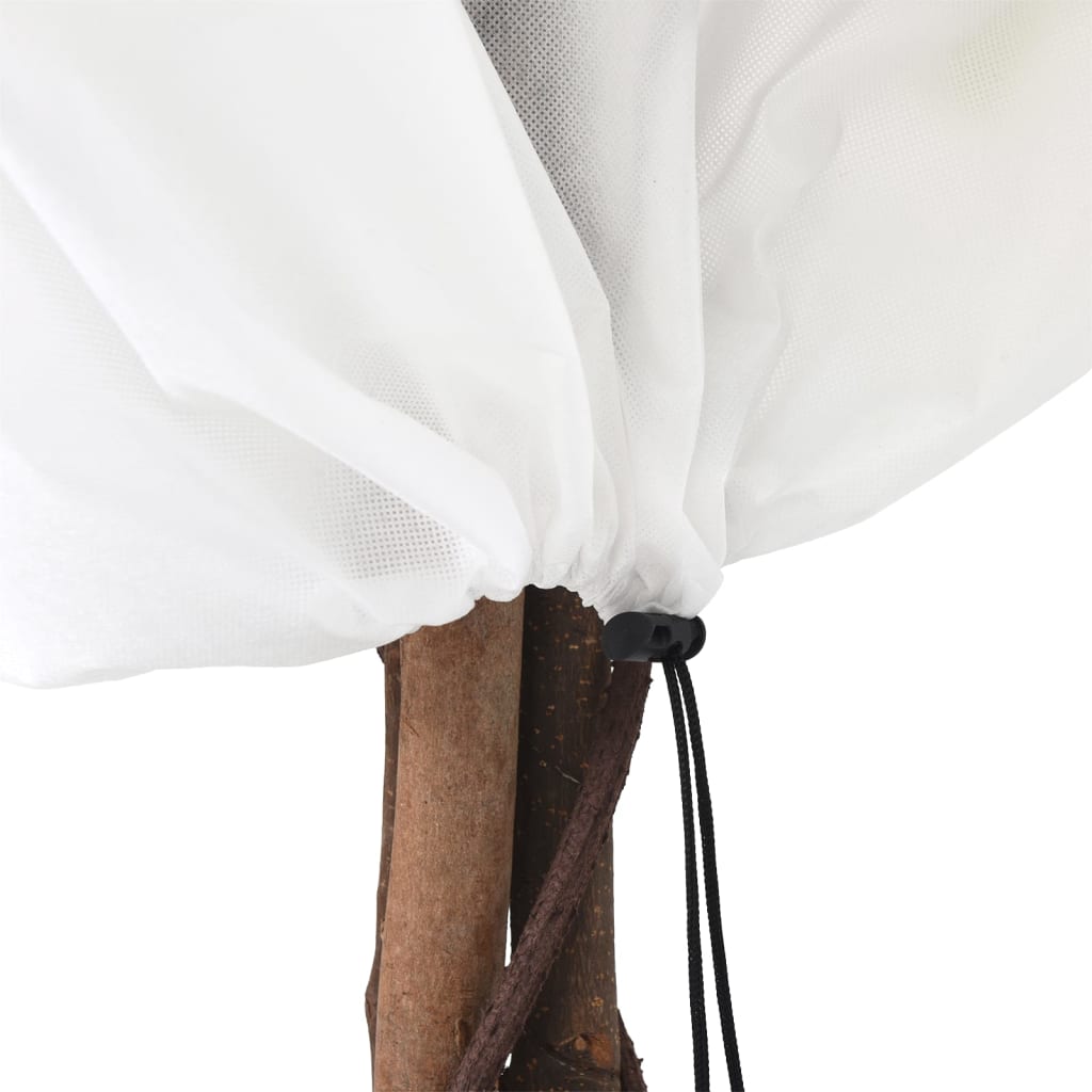 Cubierta para plantas con cordón 4 uds 70 g/m² 0,8x0,8m