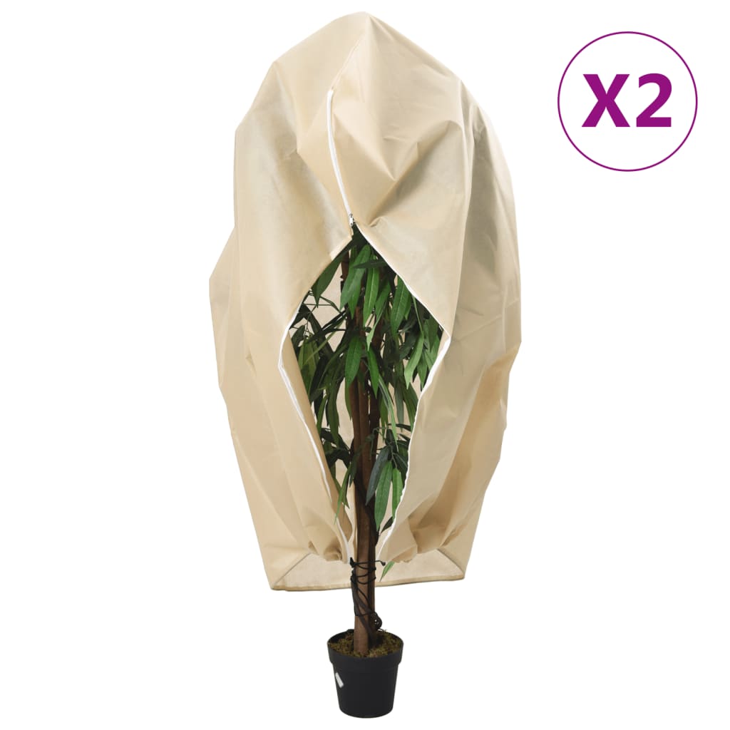 Cobertura para Plantas com Zíper 10 unidades 70 g/m² 1,55x1,55 m