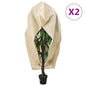 Cubierta para plantas con cremallera 10 uds 70 g/m² 1,55x1,55 m