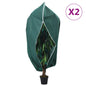 Cubierta para plantas con cremallera 10 uds 70 g/m² 1,55x1,55 m