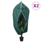 Cubierta para plantas con cremallera 10 uds 70 g/m² 1,55x1,55 m