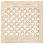 Puertas de armario entramado 2 uds madera pino 39,5x39,5cm