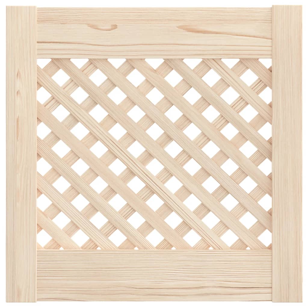 Puertas de armario entramado 2 uds madera pino 39,5x39,5cm