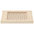 Puertas de armario entramado 2 uds madera pino 39,5x39,5cm