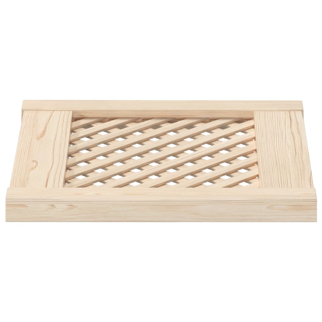 Puertas de armario entramado 2 uds madera pino 39,5x39,5cm