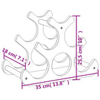Botellero para 6 botellas bambú 35x18x25,5 cm