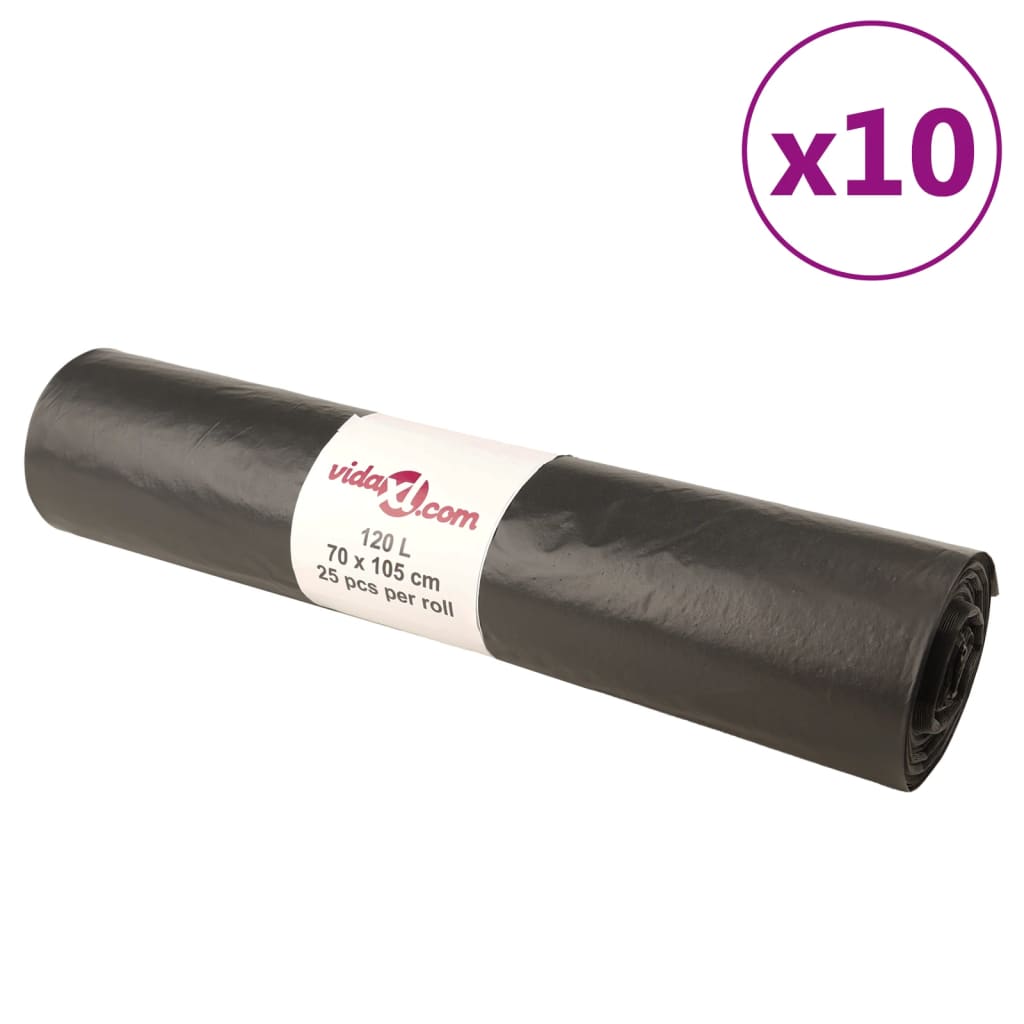 Bolsas de basura negras 150 unidades 240 l