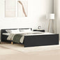 White bed frame without mattress 180x200 cm engineered wood