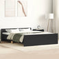 White bed frame without mattress 180x200 cm engineered wood