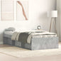 Cama sin colchón madera maciza de pino marrón cera 100x200 cm