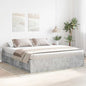 Cama sin colchón madera maciza de pino marrón cera 100x200 cm